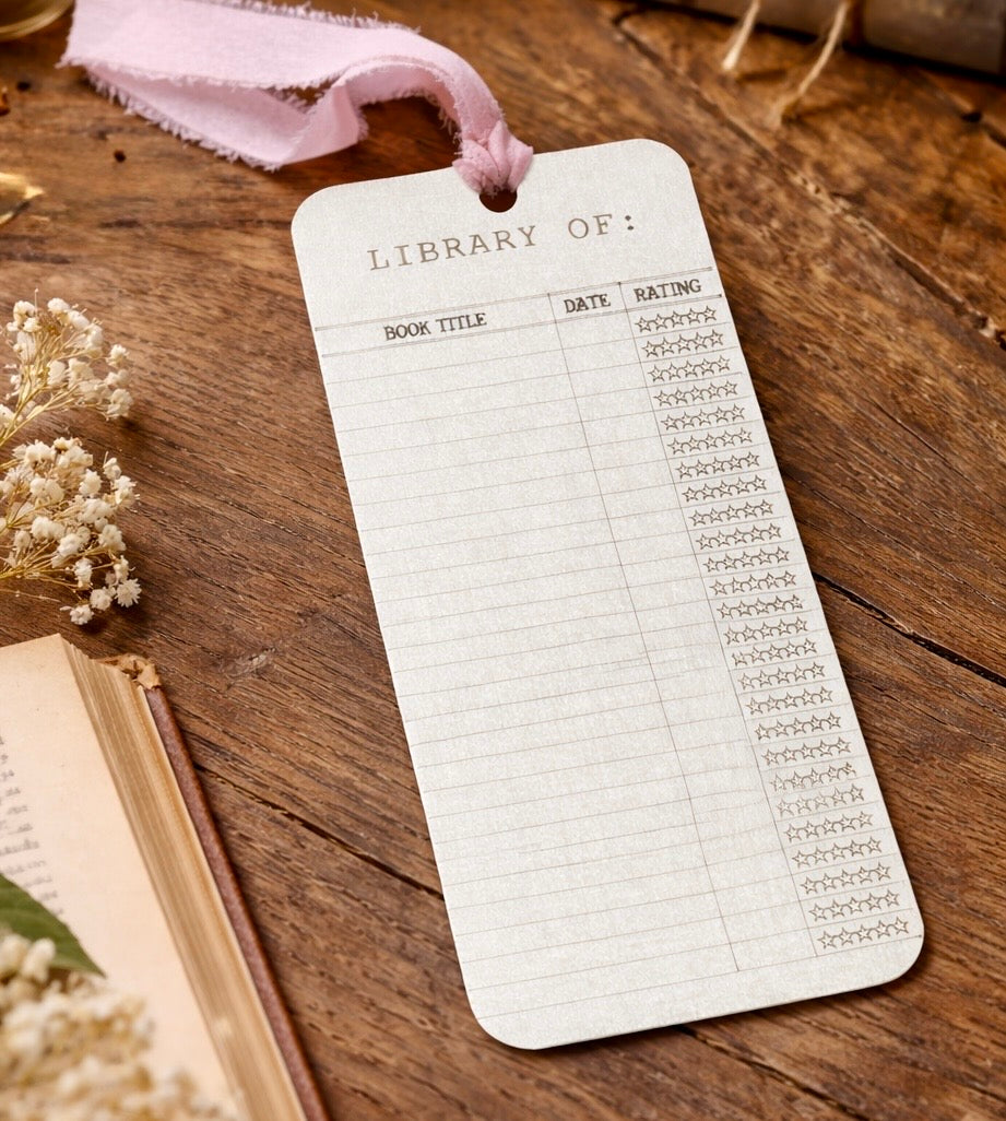 Reading Log Bookmark