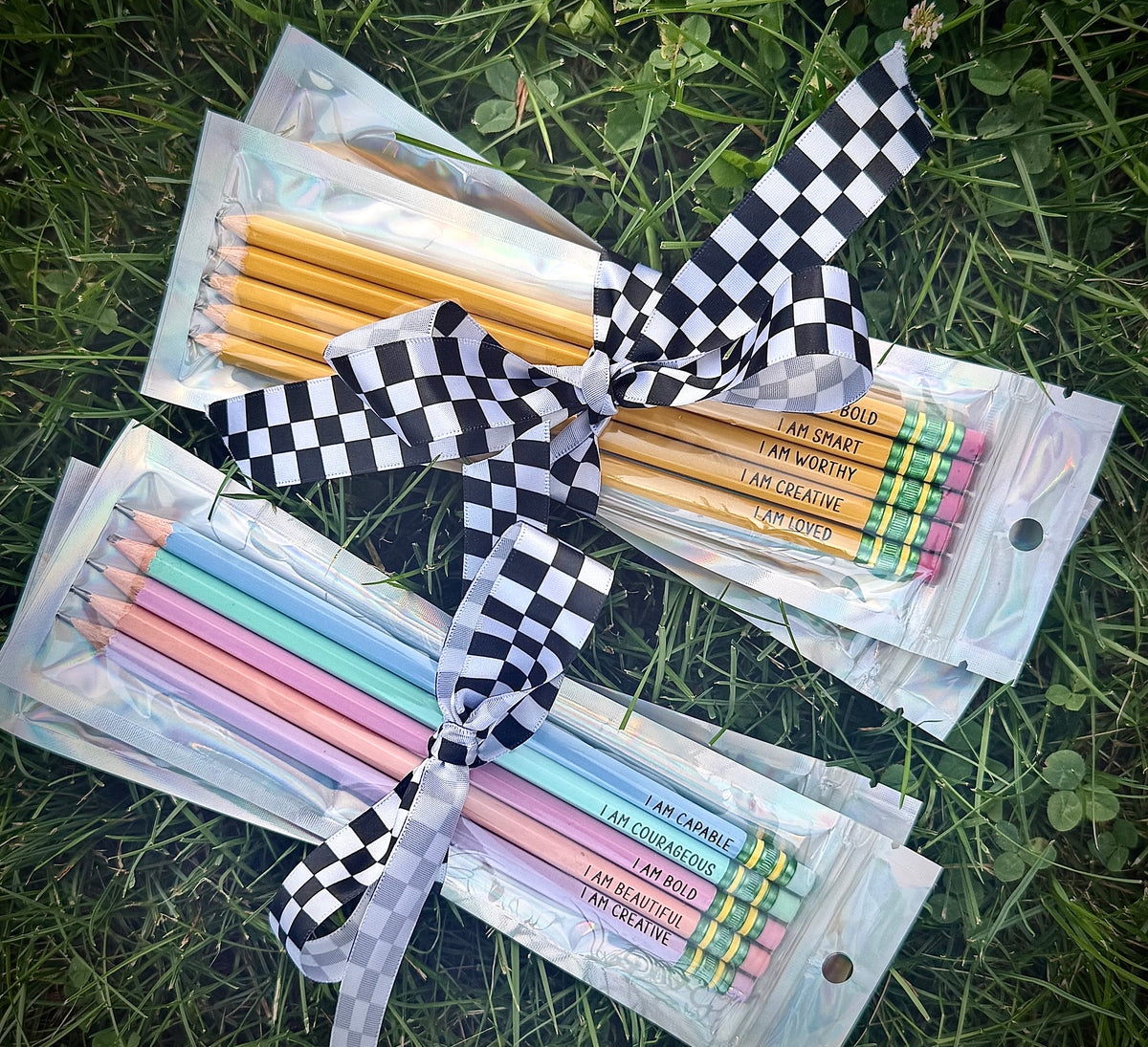 Engraved Positive Affirmation Pencils