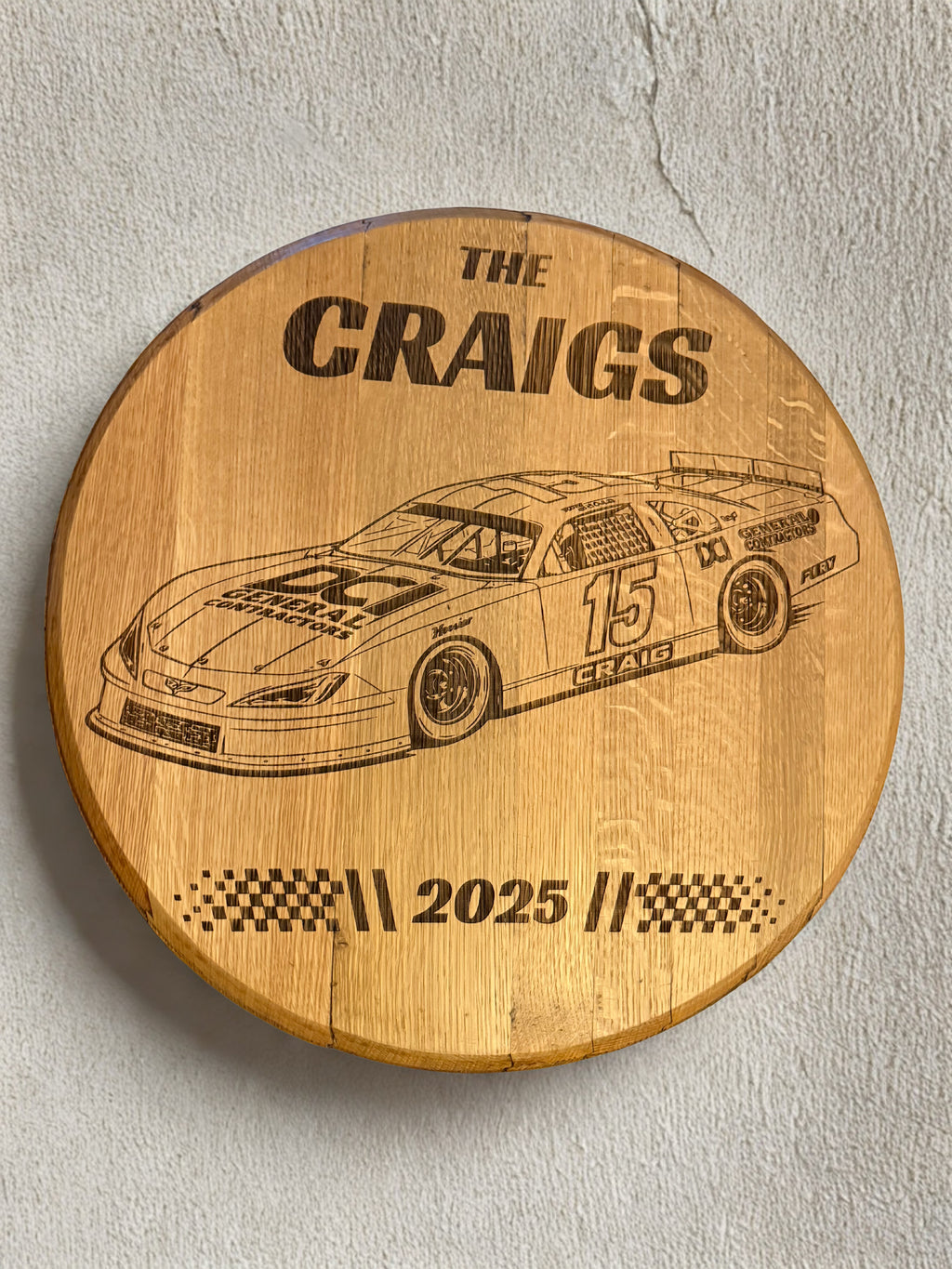 Custom Bourbon Barrel Sign