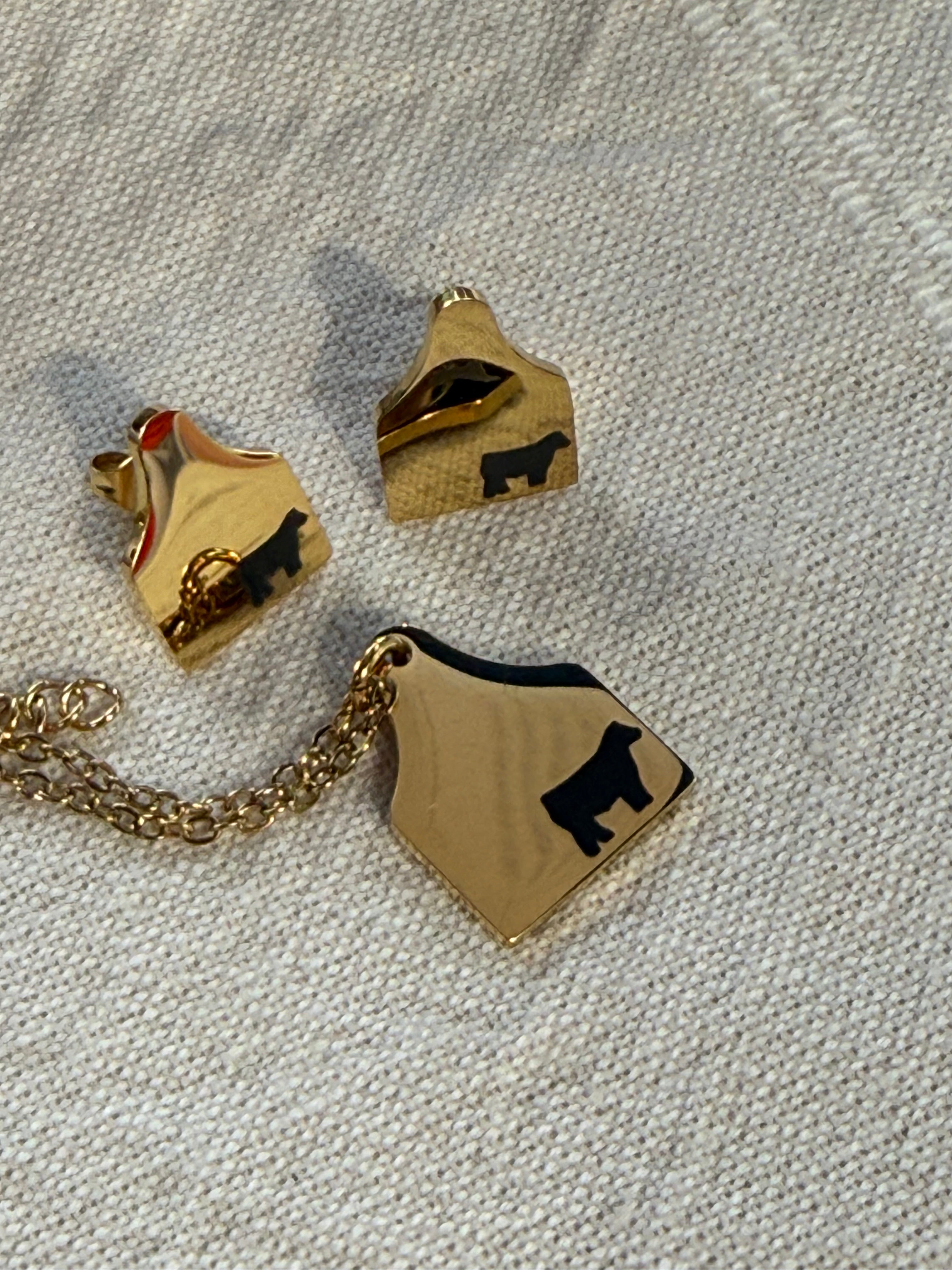 Livestock Ear Tag Jewelry Set