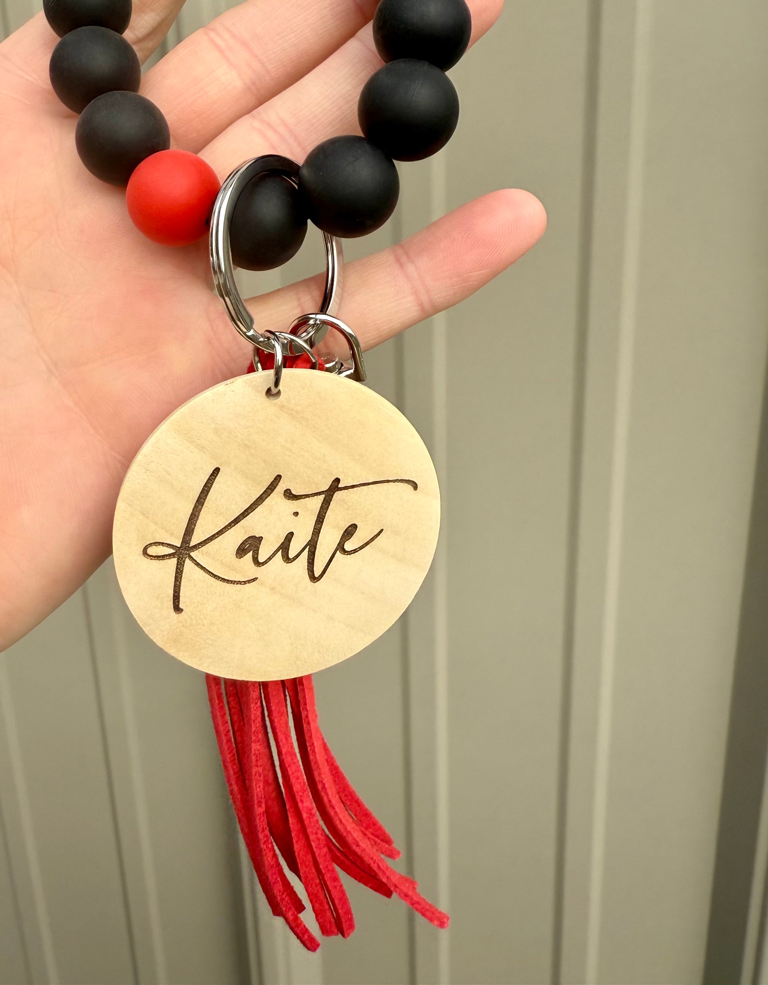 Panthers Baseball Wristlet Keychain